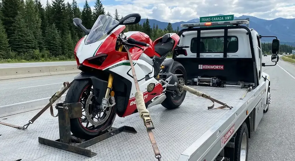 Vancouver motorcycle tow truck service