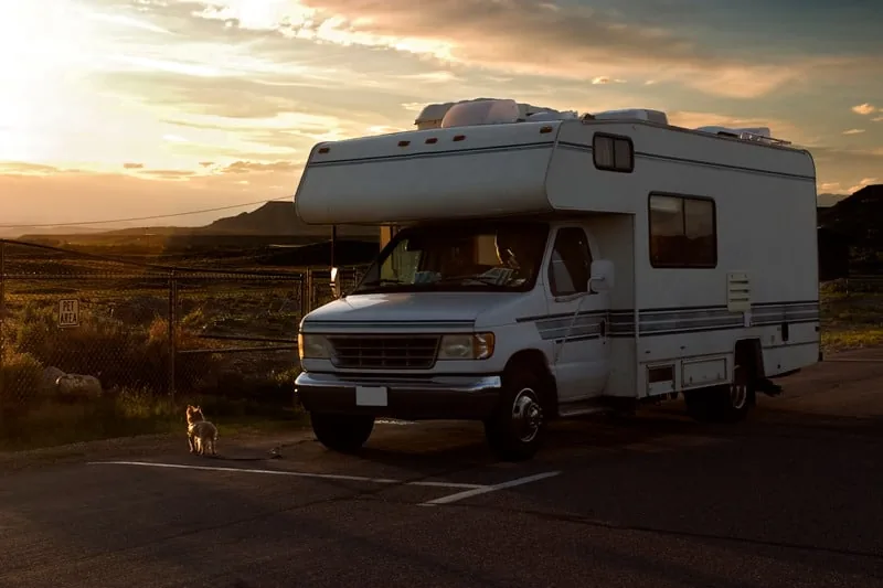 Vancouver RV motorhome ready for transport