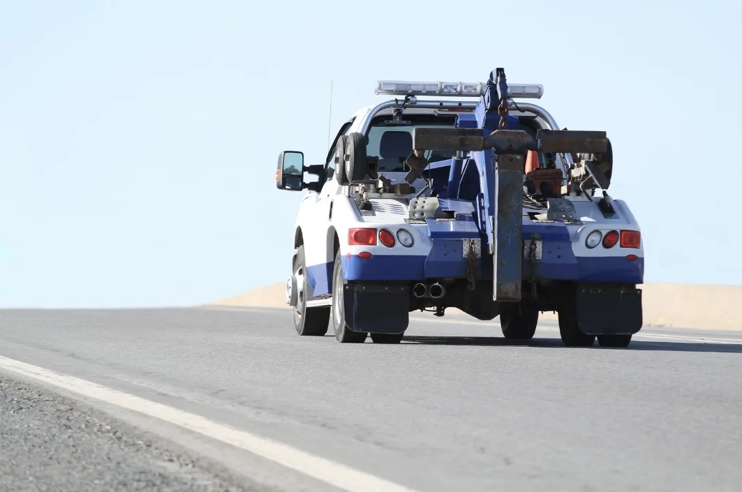 Vancouver wrecker tow truck on the roadside